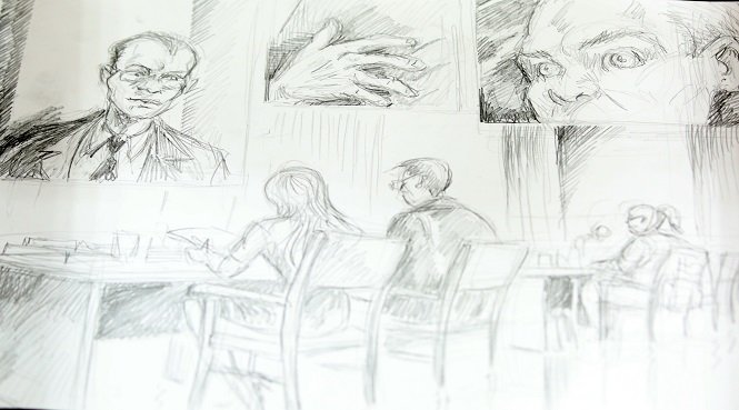 Por primera vez en Mendoza se utilizó la técnica de Court Sketch