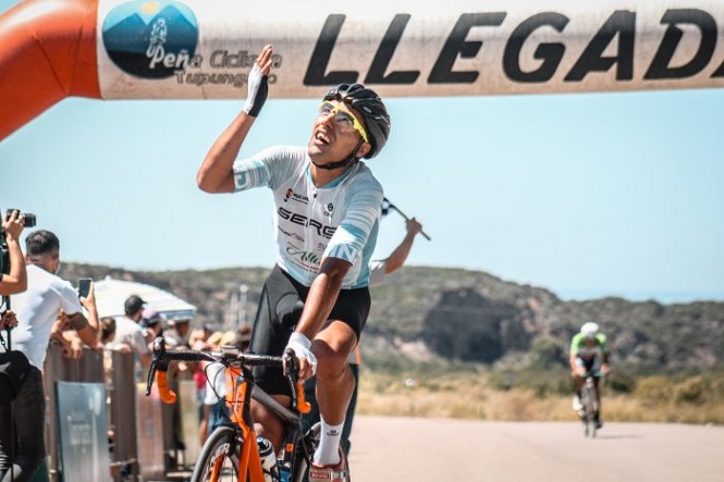 Un ciclista alvearense se quedó con la 11° edición de la Vuelta a Tupungato