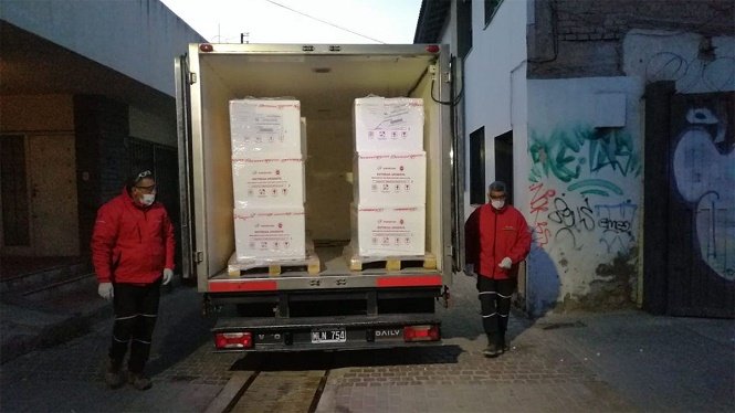 Mendoza: llegaron más dosis de Sinopharm