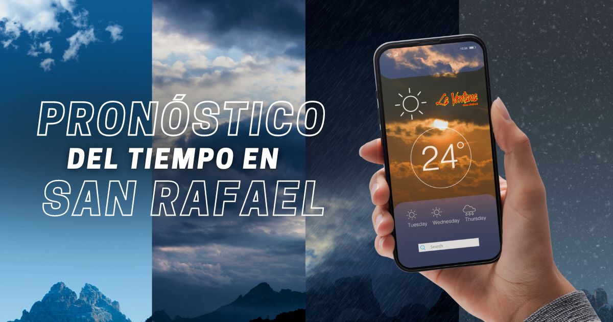 Pronóstico del tiempo en San Rafael: clima de hoy 9 de enero