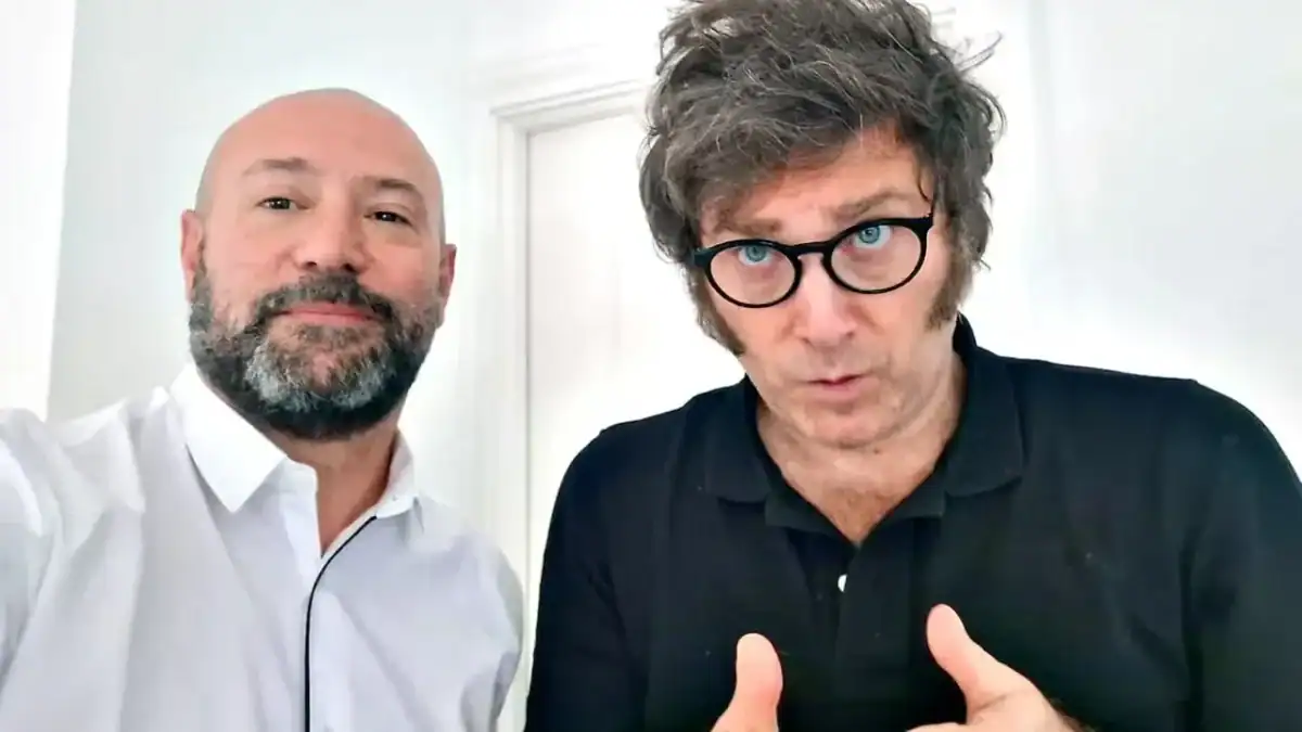 Diego Spagnuolo y Javier Milei